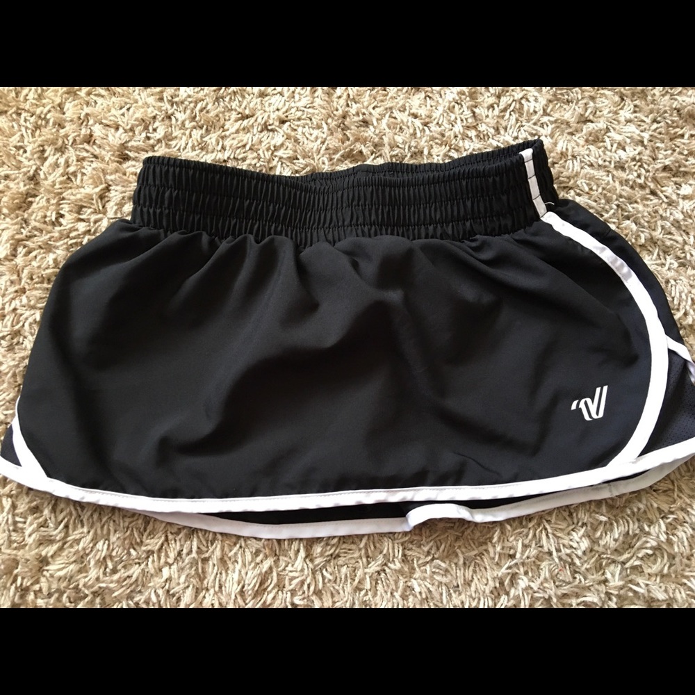 Black varsity skort